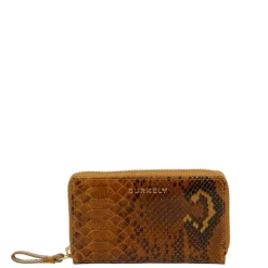 Rfid Portemonnees|Mini Portemonnees>Burkely Vintage Veda Medium Zip Around Wallet python
