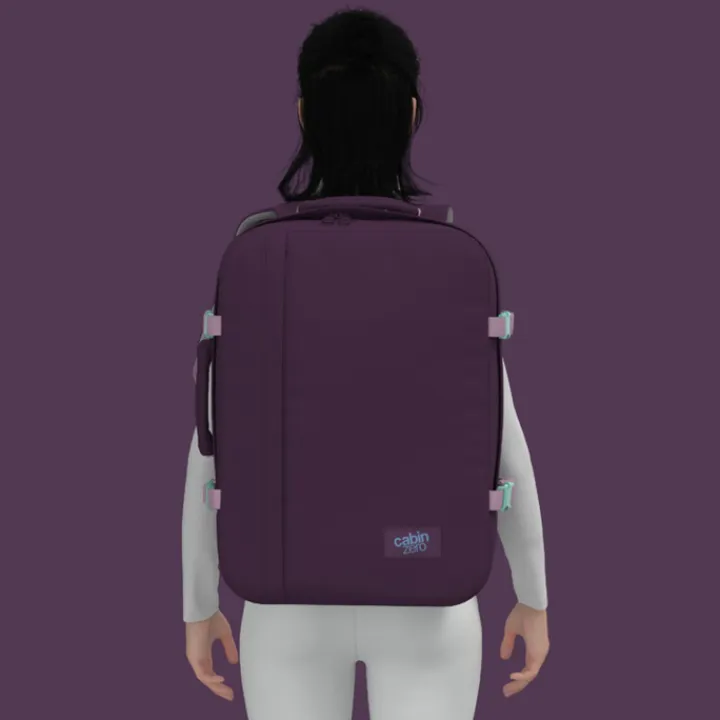 Grote Rugzakken|Heren Rugzakken>CabinZero Classic 44L Ultra Light Cabin Bag midnight purple
