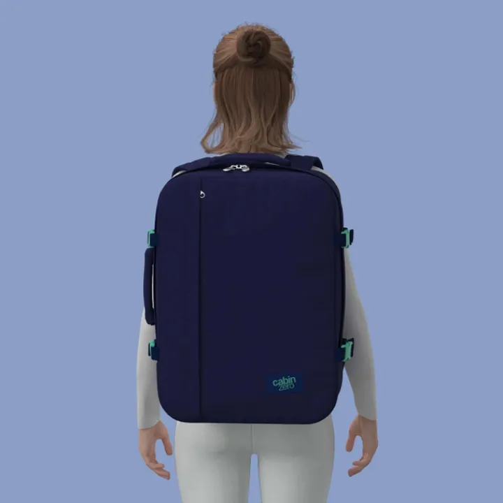 Grote Rugzakken|Heren Rugzakken>CabinZero Classic 44L Ultra Light Cabin Bag deep ocean