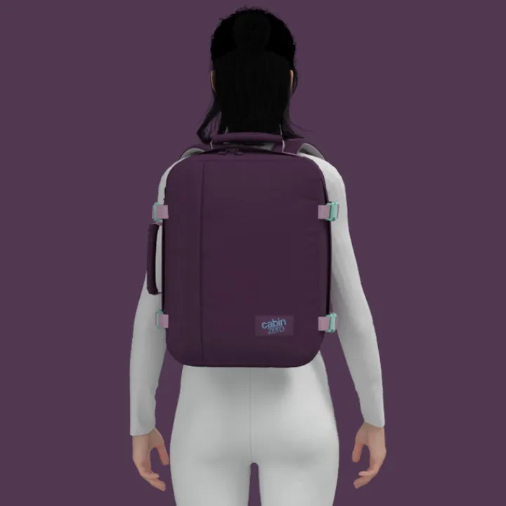 Heren Rugzakken|Dames Rugzakken>CabinZero Classic 28L Ultra Light Cabin Bag midnight purple