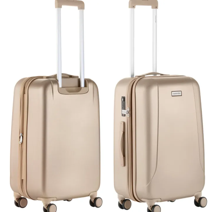 Reistrolleys|Reiskoffers>CarryOn Skyhopper 4 Wiel Trolley 68 Expandable champagne