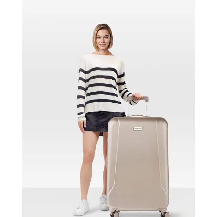 Reistrolleys|Reiskoffers>CarryOn Skyhopper 4 Wiel Trolley 78 champagne