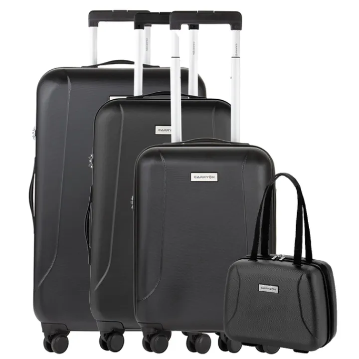 Koffersets|Reiskoffers>CarryOn Skyhopper 4-Delige Kofferset Beautycase/S/M/L black