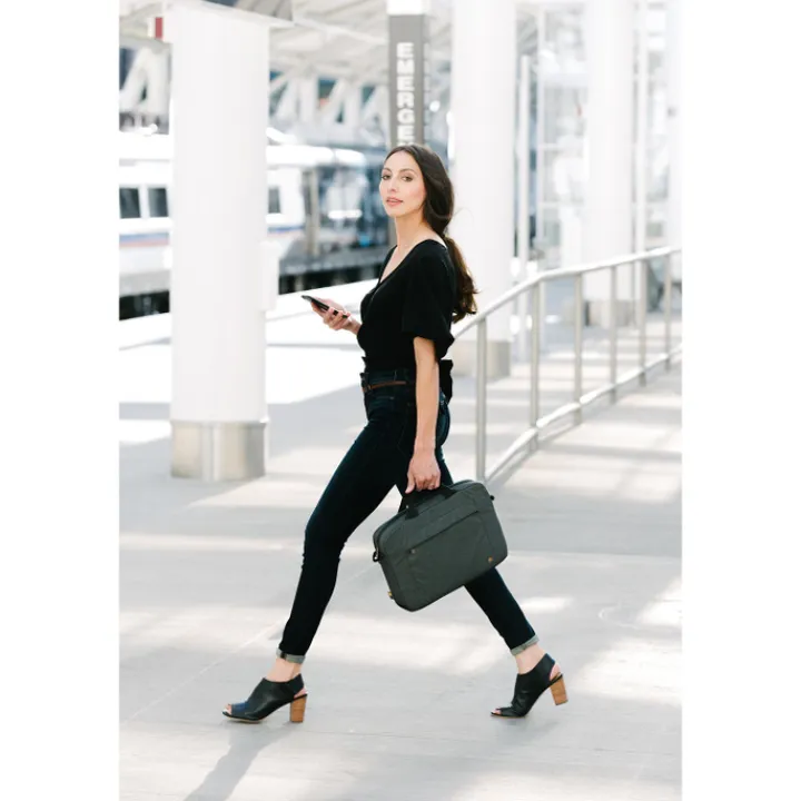Herentassen|Laptop Schoudertassen>Case Logic Era Attaché 15.6" obsidian