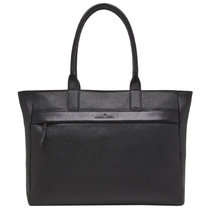 15.6 Inch Laptoptassen|Laptop Schoudertassen>Castelijn & Beerens Anna Shopper 15.6'' RFID zwart