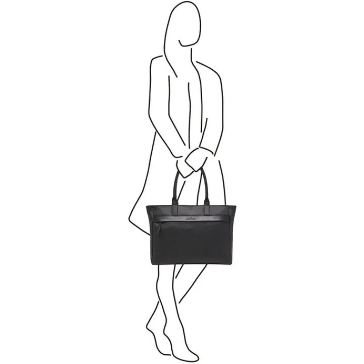 15.6 Inch Laptoptassen|Laptop Schoudertassen>Castelijn & Beerens Anna Shopper 15.6'' RFID zwart