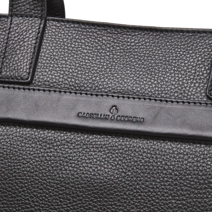 15.6 Inch Laptoptassen|Laptop Schoudertassen>Castelijn & Beerens Anna Shopper 15.6'' RFID zwart