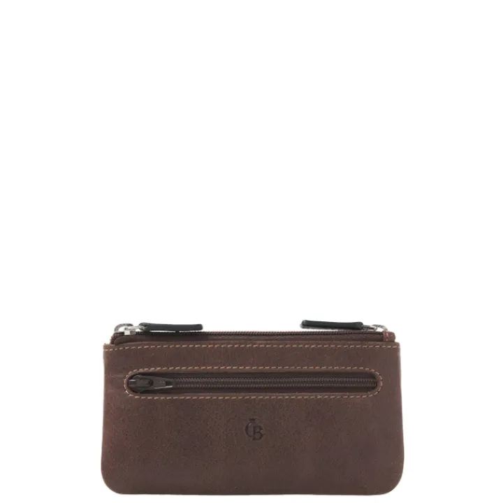 Rfid Portemonnees|Leren Portemonnees>Castelijn & Beerens Canyon Sleuteletui RFID mocca