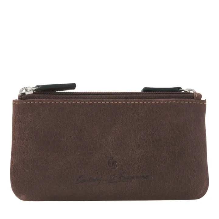 Rfid Portemonnees|Leren Portemonnees>Castelijn & Beerens Canyon Sleuteletui RFID mocca