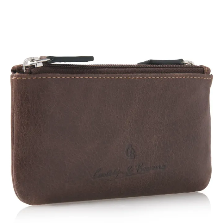 Rfid Portemonnees|Leren Portemonnees>Castelijn & Beerens Canyon Sleuteletui RFID mocca