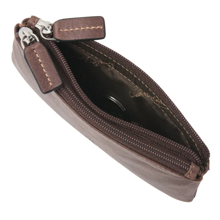 Rfid Portemonnees|Leren Portemonnees>Castelijn & Beerens Canyon Sleuteletui RFID mocca