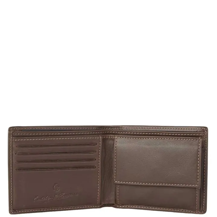 Rfid Portemonnees|Leren Portemonnees>Castelijn & Beerens Canyon Billfold 8 Creditcards mokka