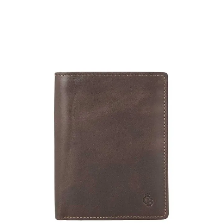 Rfid Portemonnees|Leren Portemonnees>Castelijn & Beerens Canyon Billfoldportefeuille mocca