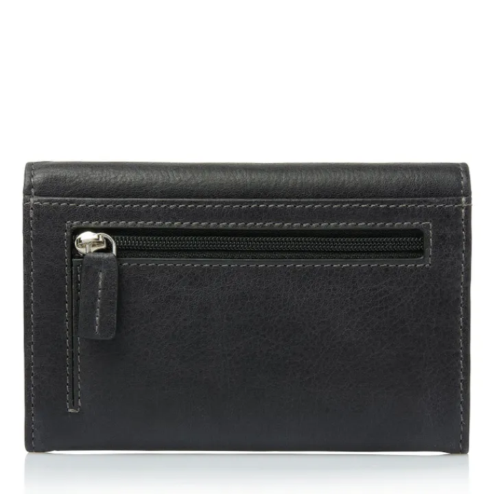 Rfid Portemonnees|Kleine Portemonnees>Castelijn & Beerens Canyon Continental Wallet black