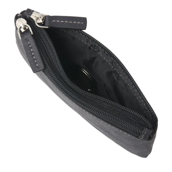 Rfid Portemonnees|Leren Portemonnees>Castelijn & Beerens Canyon Sleuteletui RFID zwart