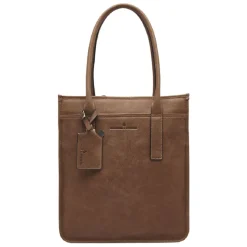 15.6 Inch Laptoptassen|Laptop Schoudertassen>Castelijn & Beerens Carisma Laptop Shopper RFID 15.6'' + Tablet cognac