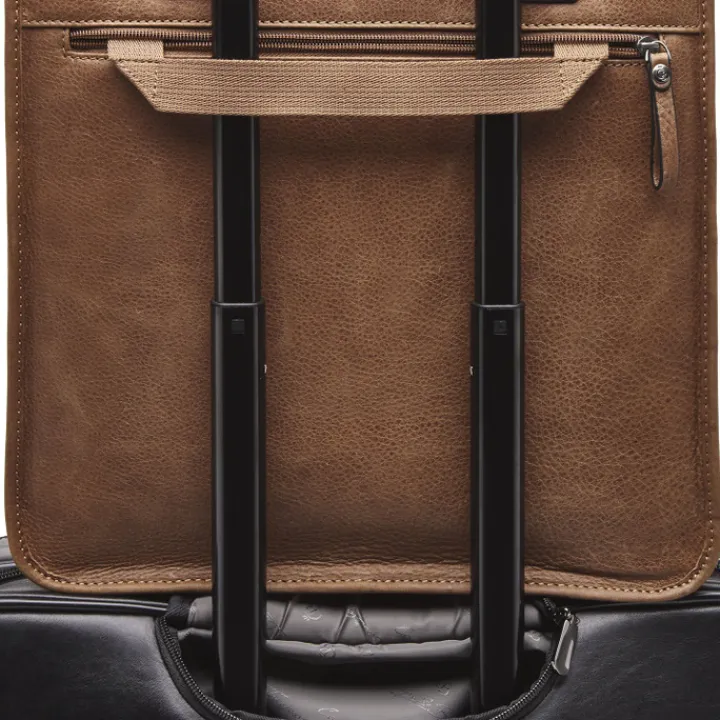 15.6 Inch Laptoptassen|Laptop Schoudertassen>Castelijn & Beerens Carisma Laptop Shopper RFID 15.6'' + Tablet cognac