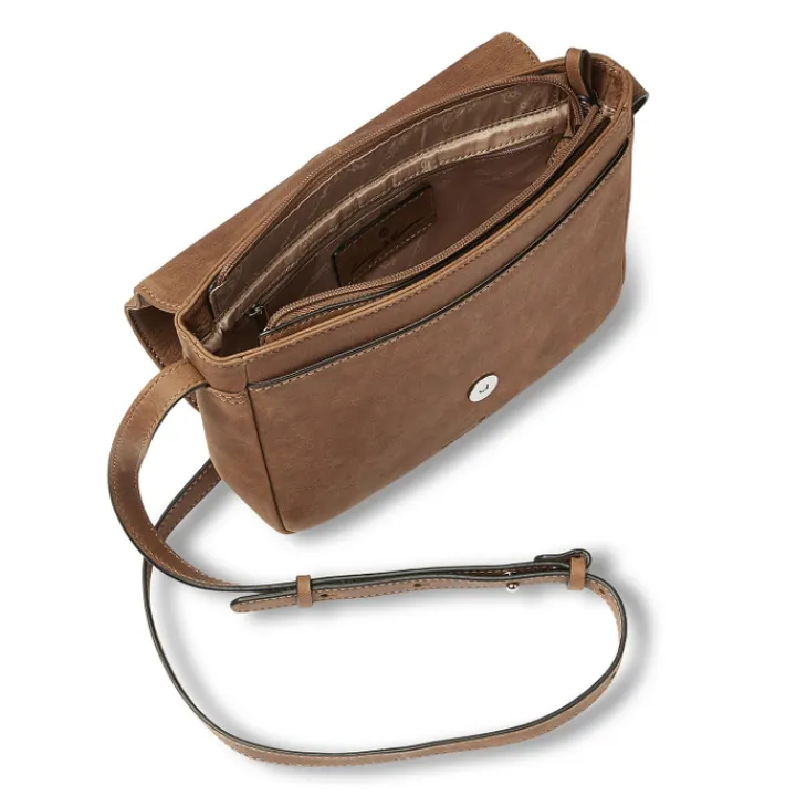 Schoudertassen|Crossbody>Castelijn & Beerens Carisma Crossbody cognac