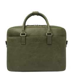 15.6 Inch Laptoptassen|Laptop Schoudertassen>Castelijn & Beerens Carisma Laptopbag 15.6" dark military