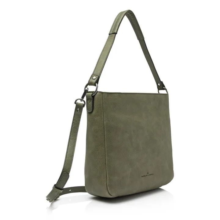 Schoudertassen|Damestassen>Castelijn & Beerens Carisma Hobo green