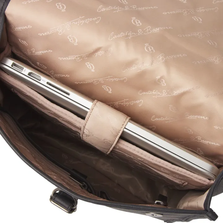15.6 Inch Laptoptassen|Laptop Rugzakken>Castelijn & Beerens Carisma Laptoprugzak RFID 15.6'' + Tablet zwart
