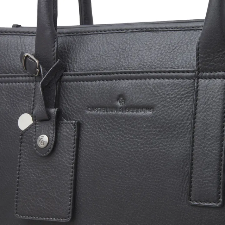 15.6 Inch Laptoptassen|Laptop Schoudertassen>Castelijn & Beerens Carisma Laptop Shopper RFID 15.6'' + Tablet zwart