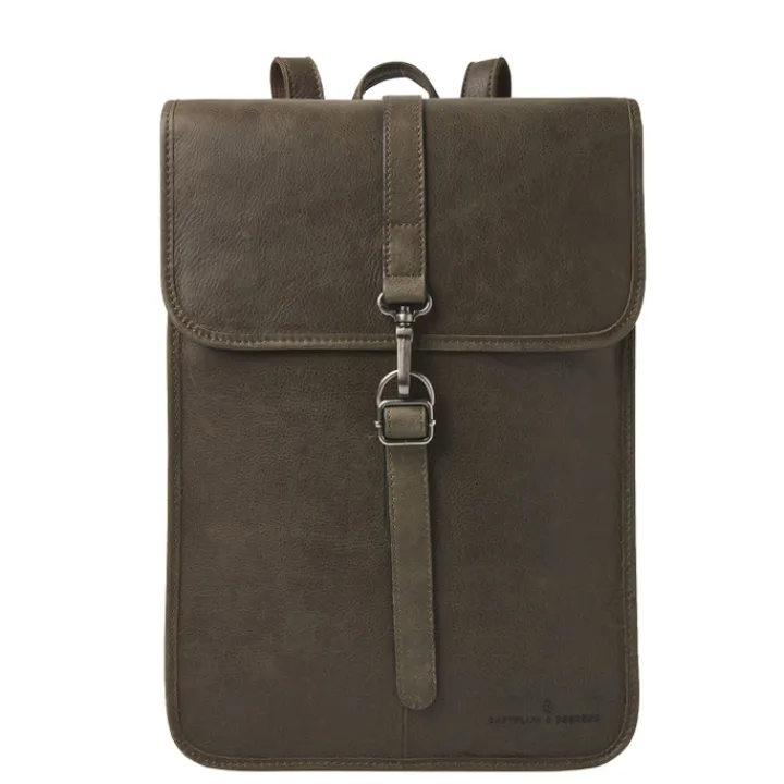 15.6 Inch Laptoptassen|Laptop Rugzakken>Castelijn & Beerens Carisma Laptoprugzak RFID 15.6'' + Tablet groen