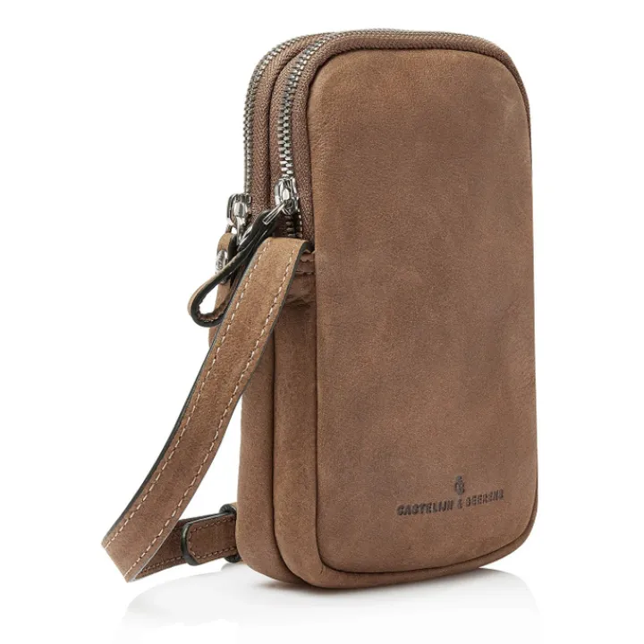 Telefoontasjes|Damestassen>Castelijn & Beerens Carisma Phone Crossbody cognac
