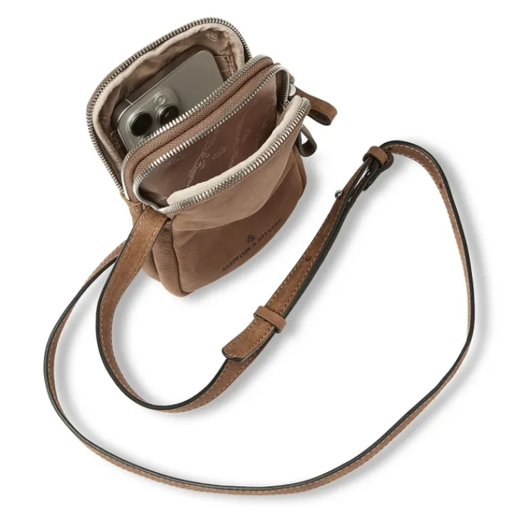 Telefoontasjes|Damestassen>Castelijn & Beerens Carisma Phone Crossbody cognac