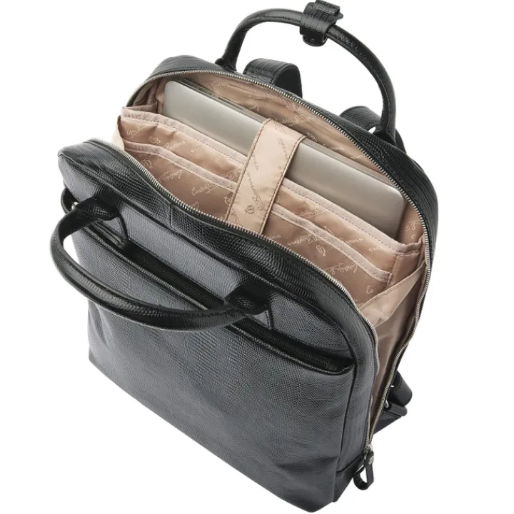 Dames Rugzakken|15.6 Inch Laptoptassen>Castelijn & Beerens Donna Hanne Backpack 15.6" RFID zwart