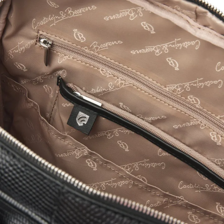 Dames Rugzakken|15.6 Inch Laptoptassen>Castelijn & Beerens Donna Hanne Backpack 15.6" RFID zwart