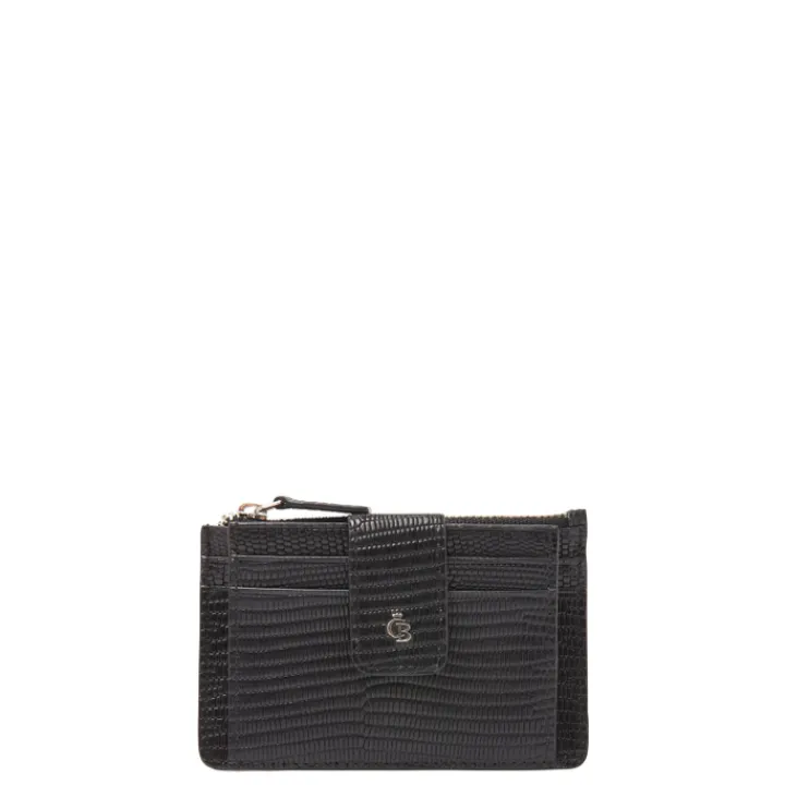 Rfid Portemonnees|Leren Portemonnees>Castelijn & Beerens Donna Mini Wallet 7 Pasjes RFID zwart