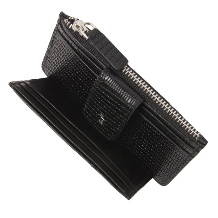 Rfid Portemonnees|Leren Portemonnees>Castelijn & Beerens Donna Mini Wallet 7 Pasjes RFID zwart