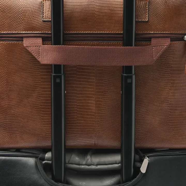 15.6 Inch Laptoptassen|Laptop Schoudertassen>Castelijn & Beerens Donna Ilse Laptoptas 15.6" RFID cognac