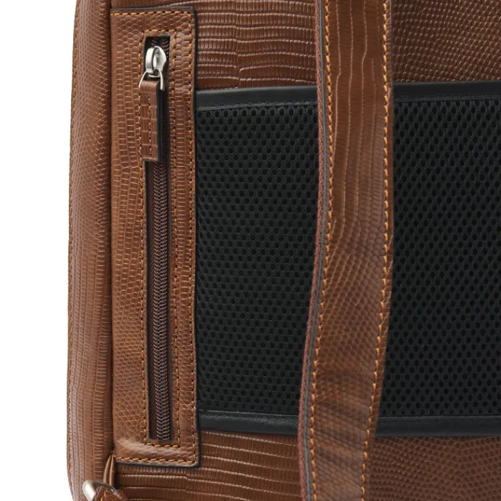 15.6 Inch Laptoptassen|Laptop Rugzakken>Castelijn & Beerens Donna Hanne Backpack 15.6" RFID cognac
