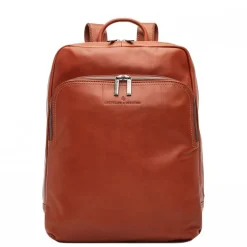 15.6 Inch Laptoptassen|Laptop Schoudertassen>Castelijn & Beerens Firenze Business Rugzak 15.6" + Tablet lichtbruin