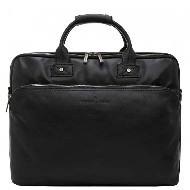 Herentassen|17 Inch Laptoptassen>Castelijn & Beerens Firenze Business Laptoptas 17" zwart