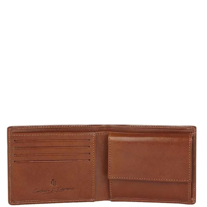 Rfid Portemonnees|Leren Portemonnees>Castelijn & Beerens Gaucho Billfold 8 Creditcards cognac