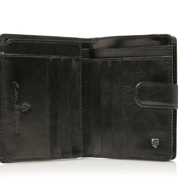 Rfid Portemonnees|Leren Portemonnees>Castelijn & Beerens Gaucho Portefeuille black