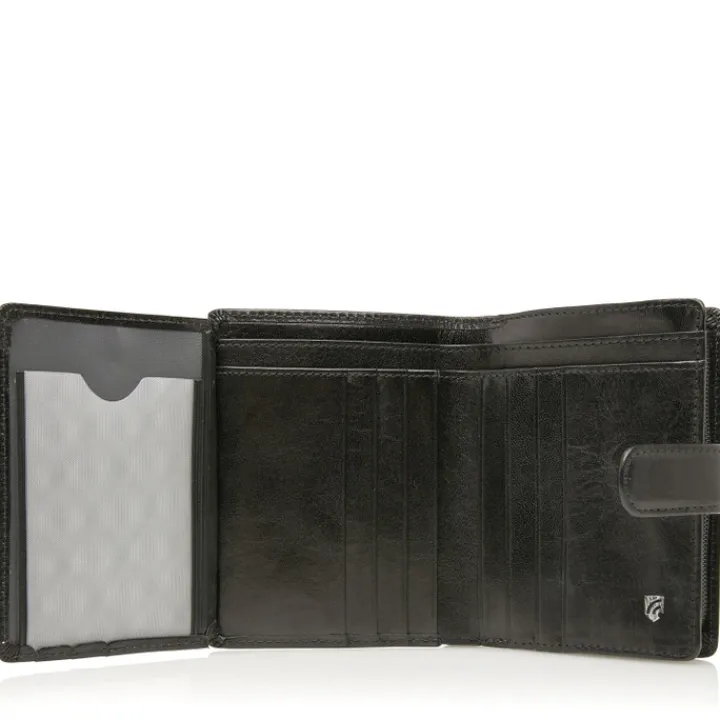 Rfid Portemonnees|Leren Portemonnees>Castelijn & Beerens Gaucho Portefeuille black
