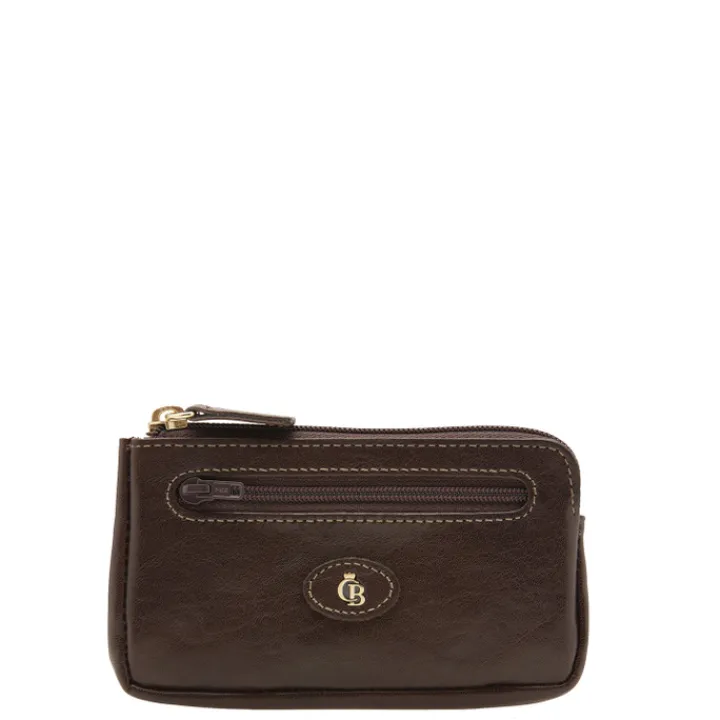 Rfid Portemonnees|Leren Portemonnees>Castelijn & Beerens Gaucho Keywallet Large mocca