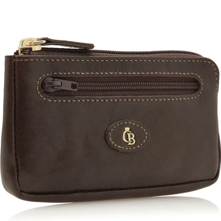 Rfid Portemonnees|Leren Portemonnees>Castelijn & Beerens Gaucho Keywallet Large mocca