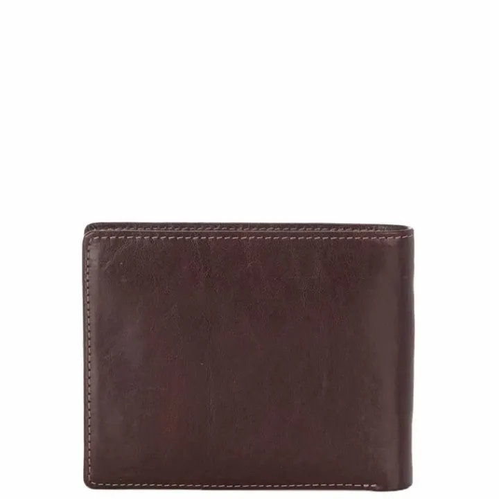 Rfid Portemonnees|Leren Portemonnees>Castelijn & Beerens Gaucho Billfold met Binnenrits mocca
