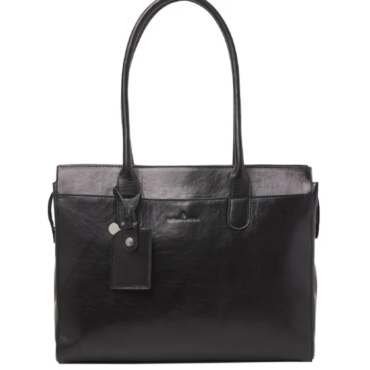 15.6 Inch Laptoptassen|Laptop Schoudertassen>Castelijn & Beerens Gaucho Ellen Laptop Shoulderbag 15.6'' zwart