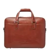 Herentassen|15.6 Inch Laptoptassen>Castelijn & Beerens Gaucho Ted Laptop Bag 15.6'' cognac