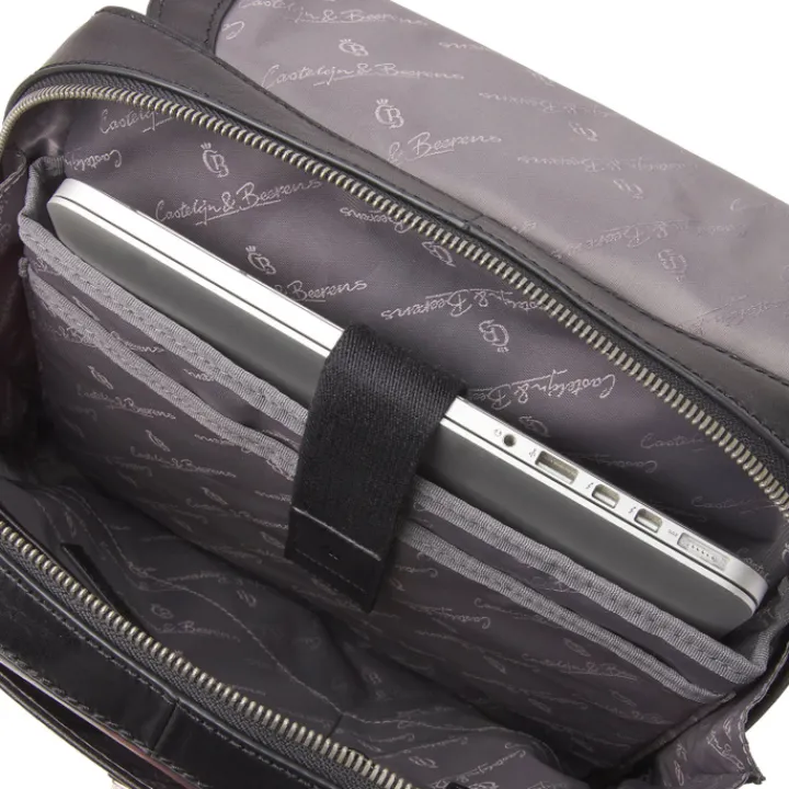 15.6 Inch Laptoptassen|Laptop Rugzakken>Castelijn & Beerens Gaucho Guus Laptop Backpack 15.6'' zwart