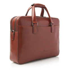 Herentassen|15.6 Inch Laptoptassen>Castelijn & Beerens Gaucho Paul Laptop Bag 15.6'' cognac