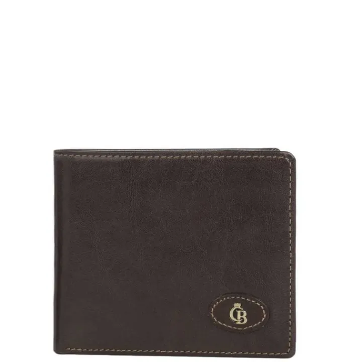Rfid Portemonnees|Leren Portemonnees>Castelijn & Beerens Gaucho Billfold 8 Creditcards mokka