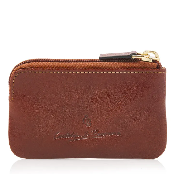 Rfid Portemonnees|Leren Portemonnees>Castelijn & Beerens Gaucho Sleuteletui cognac