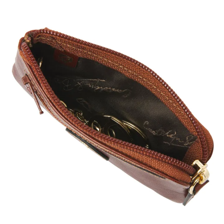 Rfid Portemonnees|Leren Portemonnees>Castelijn & Beerens Gaucho Sleuteletui cognac